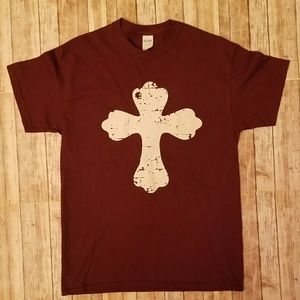 Grunge Cross Graphic T